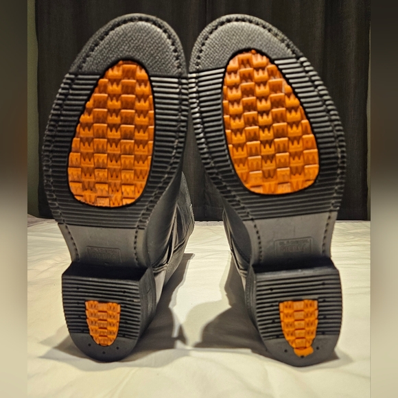 Double H Black Leather Men's Engineer/Motorcycle Boots Size 8.5 D - Picture 4 of 9